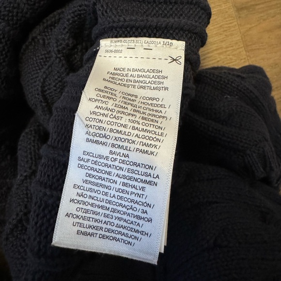 Ralph Lauren Cable-Knit Cotton Sweater 24M - Picture 7 of 9